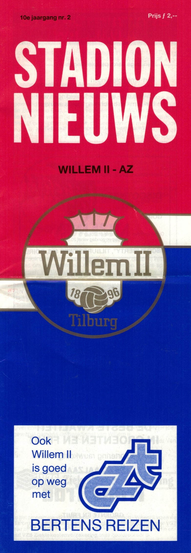 AZ Programma 5-sep-1987 Willem II uit